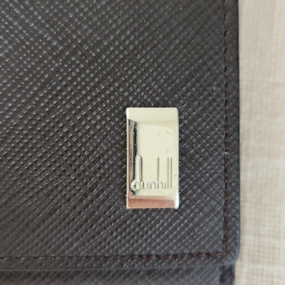 DUNHILL leather slim coat wallet unisex New condition